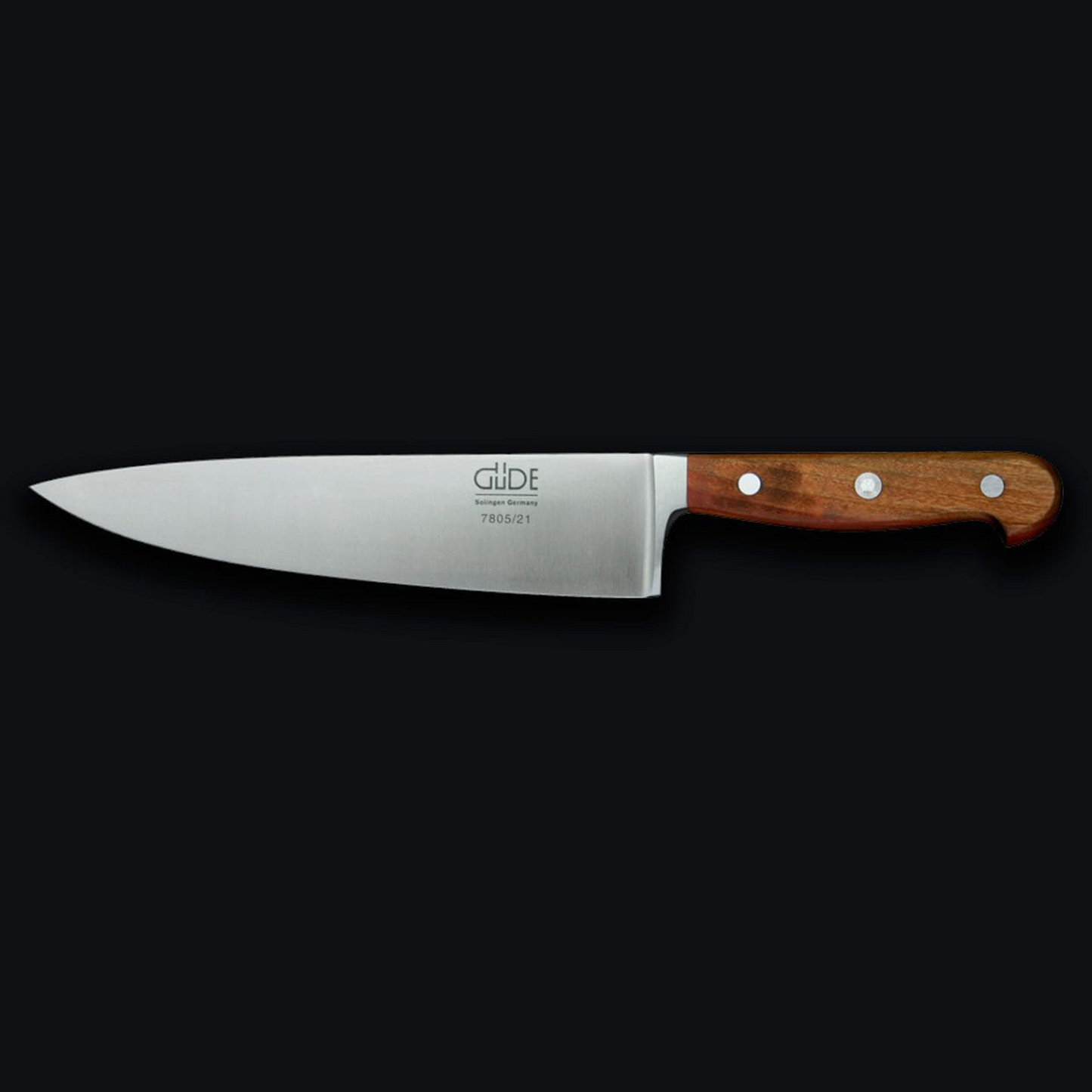 Gude Franz Güde Series High Carbon Double Bolster Chef's Knife 8-in, Plumwood Handle - Gude Shop USA
