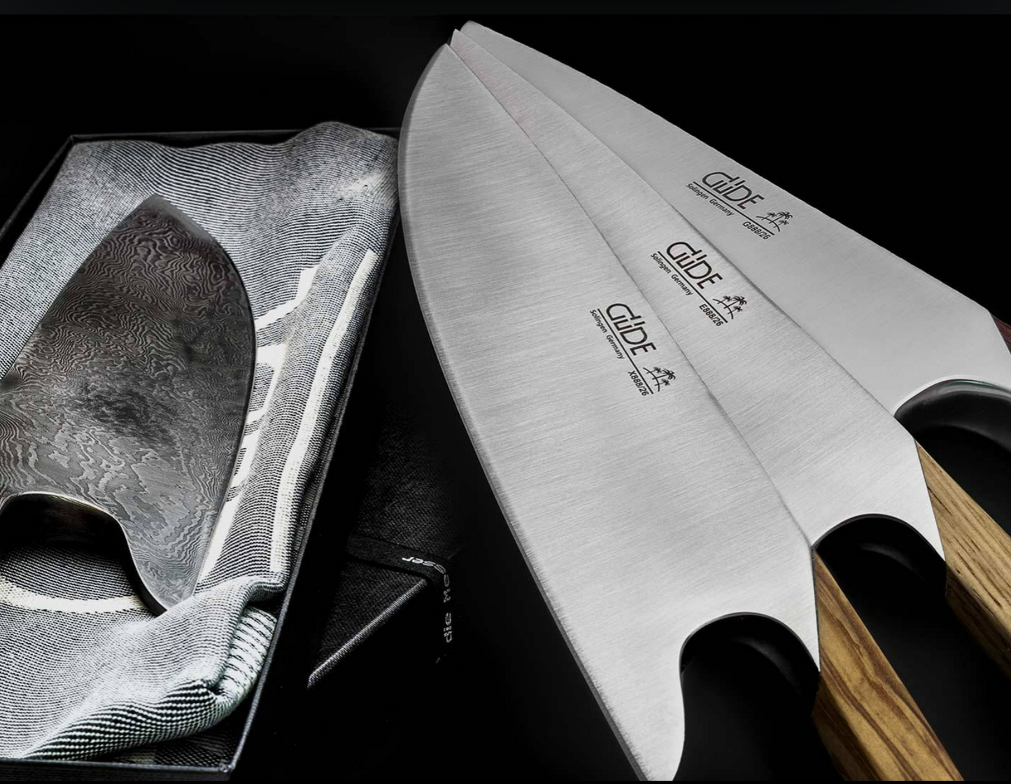 Gude "The Knife" Series Forged Multi-Use Chef's Knife 10", Oak Wood Handle - GuedeUSA