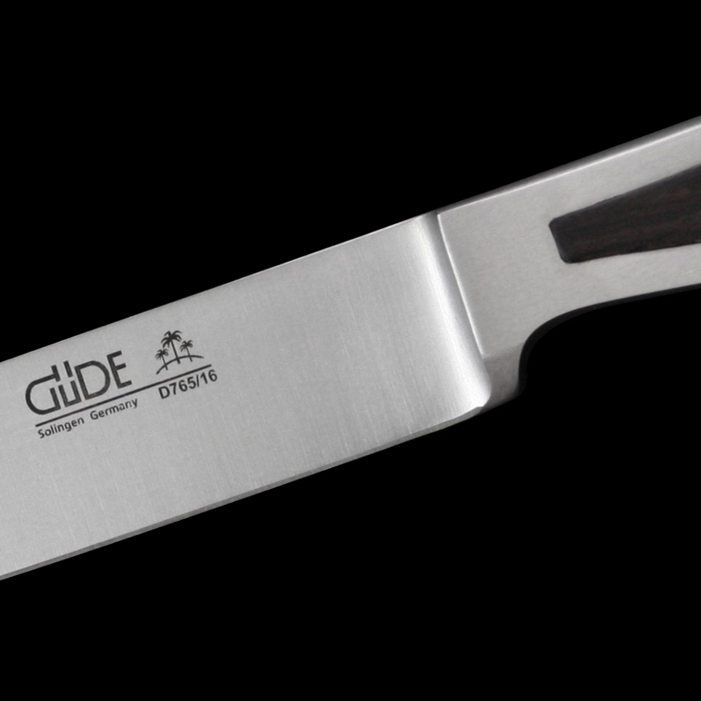 Gude Delta Series Forged Double bolster Slicing Knife 6", African Black Wood Handle - GuedeUSA