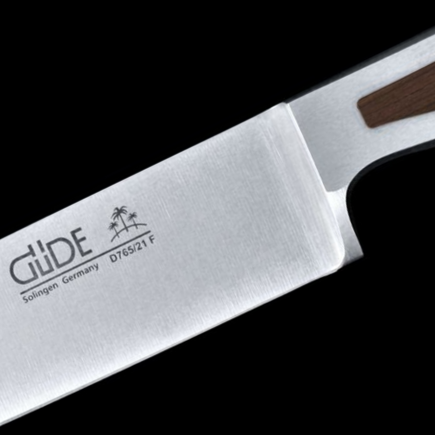 Gude Delta Series Forged Double Bolster Flexible Fillet Knife 8", African Black Wood Handle - GuedeUSA