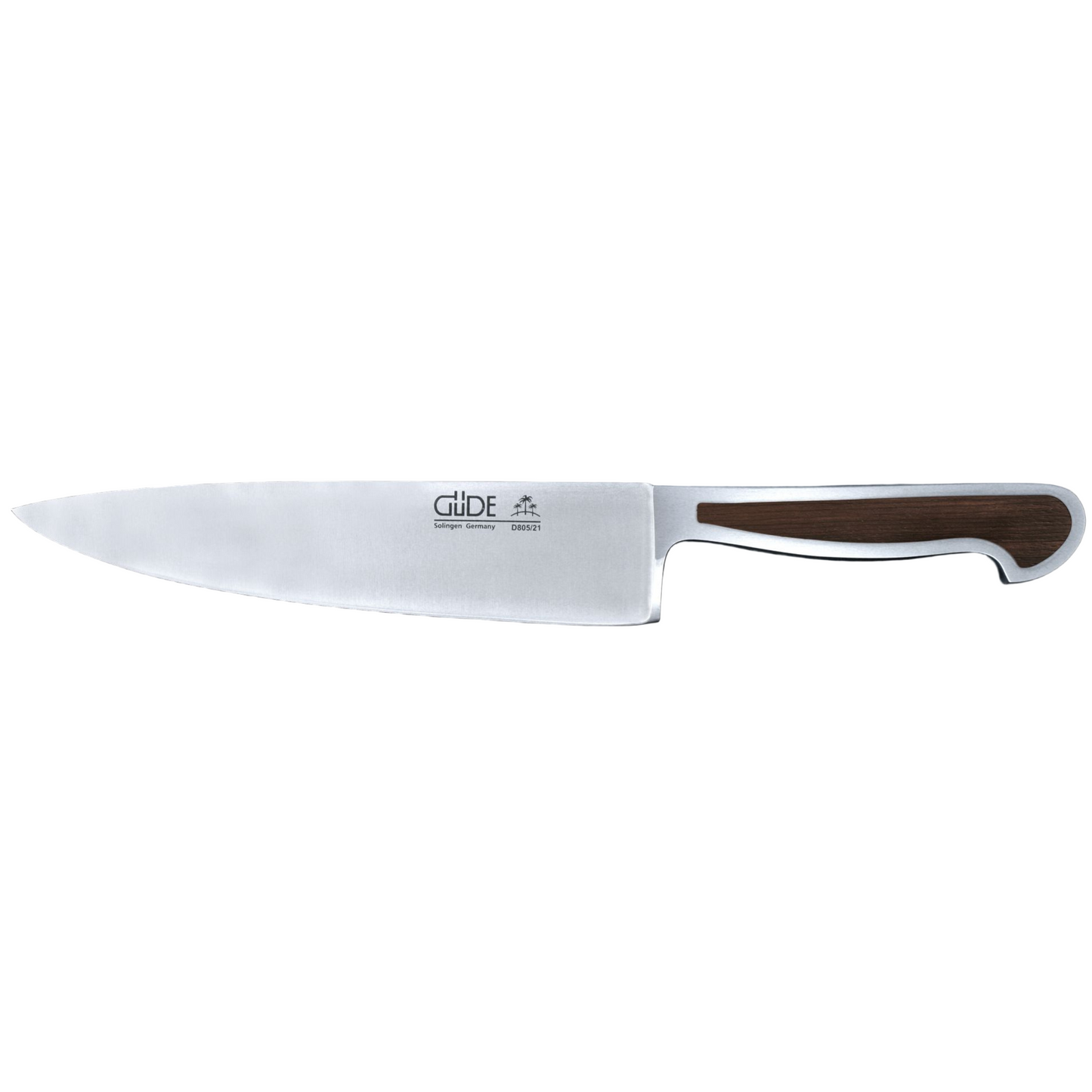 Gude Delta Series Forged Double Bolster Chef's Knife 8-in, African Blackwood Handle