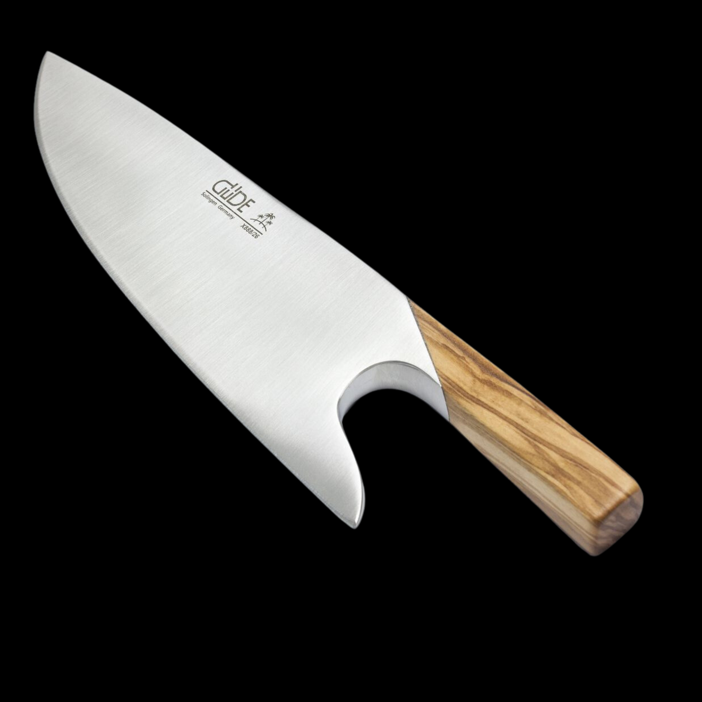 Gude "The Knife" Series Forged Multi-Use Chef's Knife 10", Olive Wood Handle - GuedeUSA
