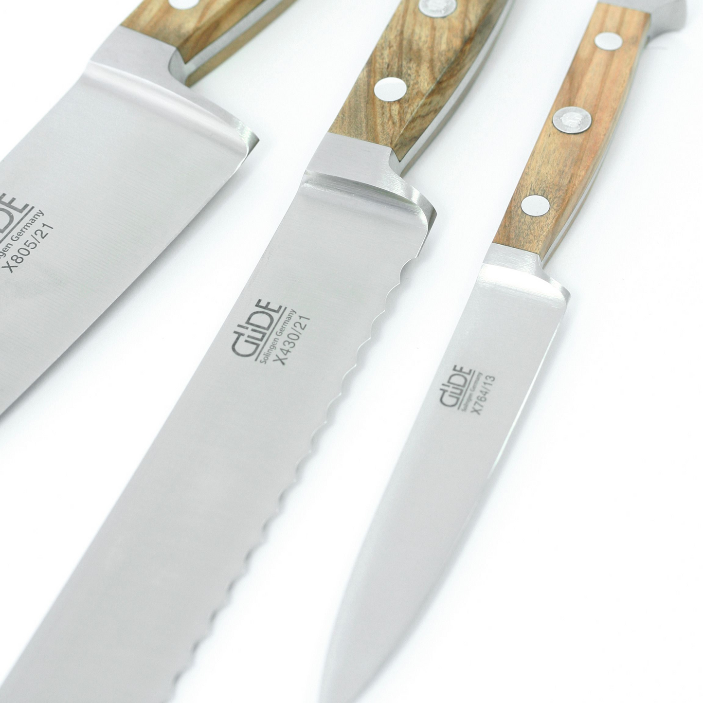 Gude Alpha Olive Series Forged Double Bolster Chef's Paring Knife 3", Olivewood Handle - GuedeUSA
