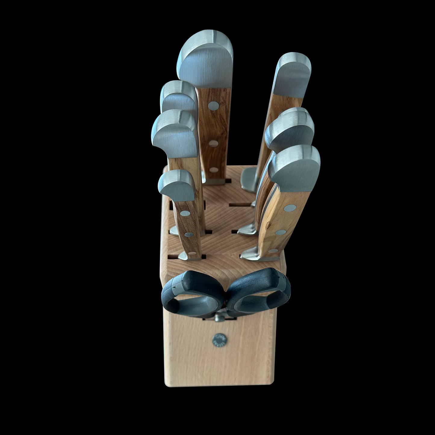 Gude Alpha Olive Series 10-Piece Knife Block Set, Olivewood Handle - Gude Shop USA