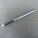 Güde Alpha Sharpening Steel 10-in with black Hostaform handle, hand-forged in Solingen, Germany