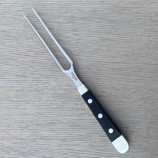 Gude Alpha Series Forged Double Bolster Meat Fork 6-in, Black Hostaform Handle – Gude Shop USA
