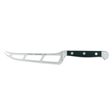 Gude Alpha Series Forged Double Bolster Cheese Knife 6-in, Hostaform Black Handle - Gude Shop USA