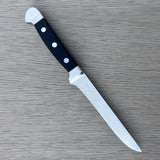 Gude Alpha Series Forged Double Bolster Flexible Boning Knife 5-in, Black Hostaform Handle – Gude Shop USA