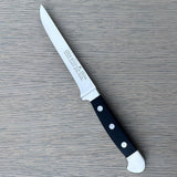 Gude Alpha Series Forged Double Bolster Flexible Boning Knife 5-in, Black Hostaform Handle – Gude Shop USA