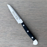 Güde Alpha Decorating Knife 3.5-in with black Hostaform handle, hand-forged in Solingen, Germany