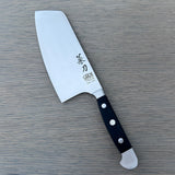 Gude Alpha Series Forged Double Bolster Chinese Chai Dao Chef's Knife 6-in, Black Hostaform Handle – Gude Shop USA