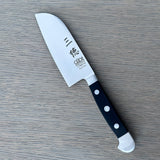 Gude Alpha Series Forged Double Bolster Santoku Knife 5-in, Black Hostaform Handle – Gude Shop USA