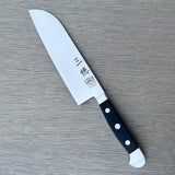 Gude Alpha Series Forged Double Bolster Santoku Knife 7-in, Black Hostaform Handle – Gude Shop USA