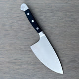 Gude Alpha Series Forged Double Bolster Herb Knife 5-in, Black Hostaform Handle – Gude Shop USA