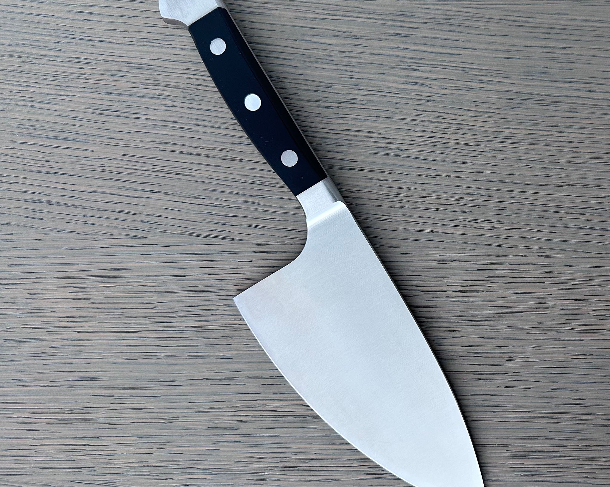 Gude Alpha Series Forged Double Bolster Herb Knife 5-in, Black Hostaform Handle – Gude Shop USA