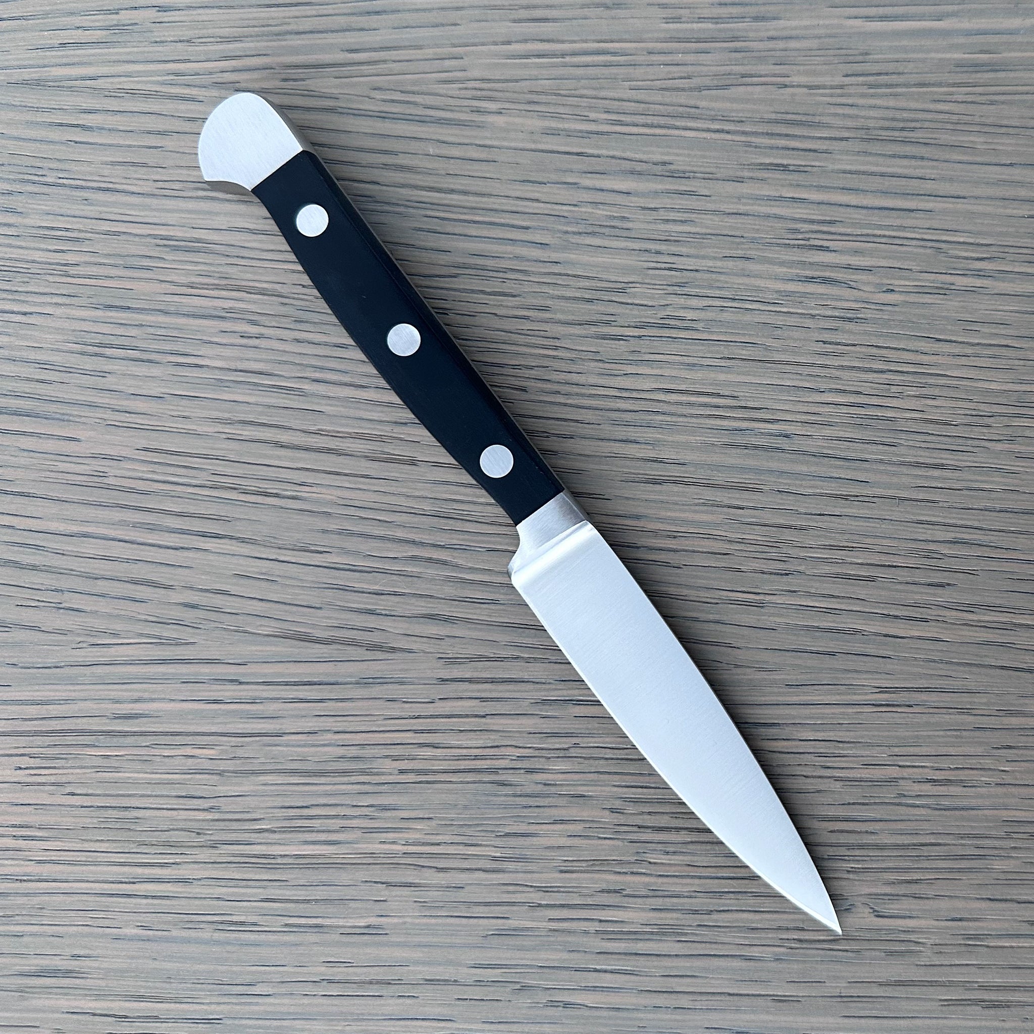Güde Alpha Series 3-inch Straight Paring Knife, forged from one bar of steel in Solingen, Germany