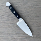 Gude Alpha Series Forged Double Bolster Hard Cheese Knife 3-in, Black Hostaform Handle – Gude Shop USA