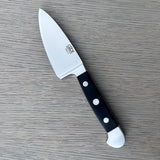 Gude Alpha Series Forged Double Bolster Hard Cheese Knife 3-in, Black Hostaform Handle – Gude Shop USA