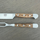 Güde Alpha Olive Series 2-Piece Carving Set, crafted in Solingen, Germany using traditional techniques
