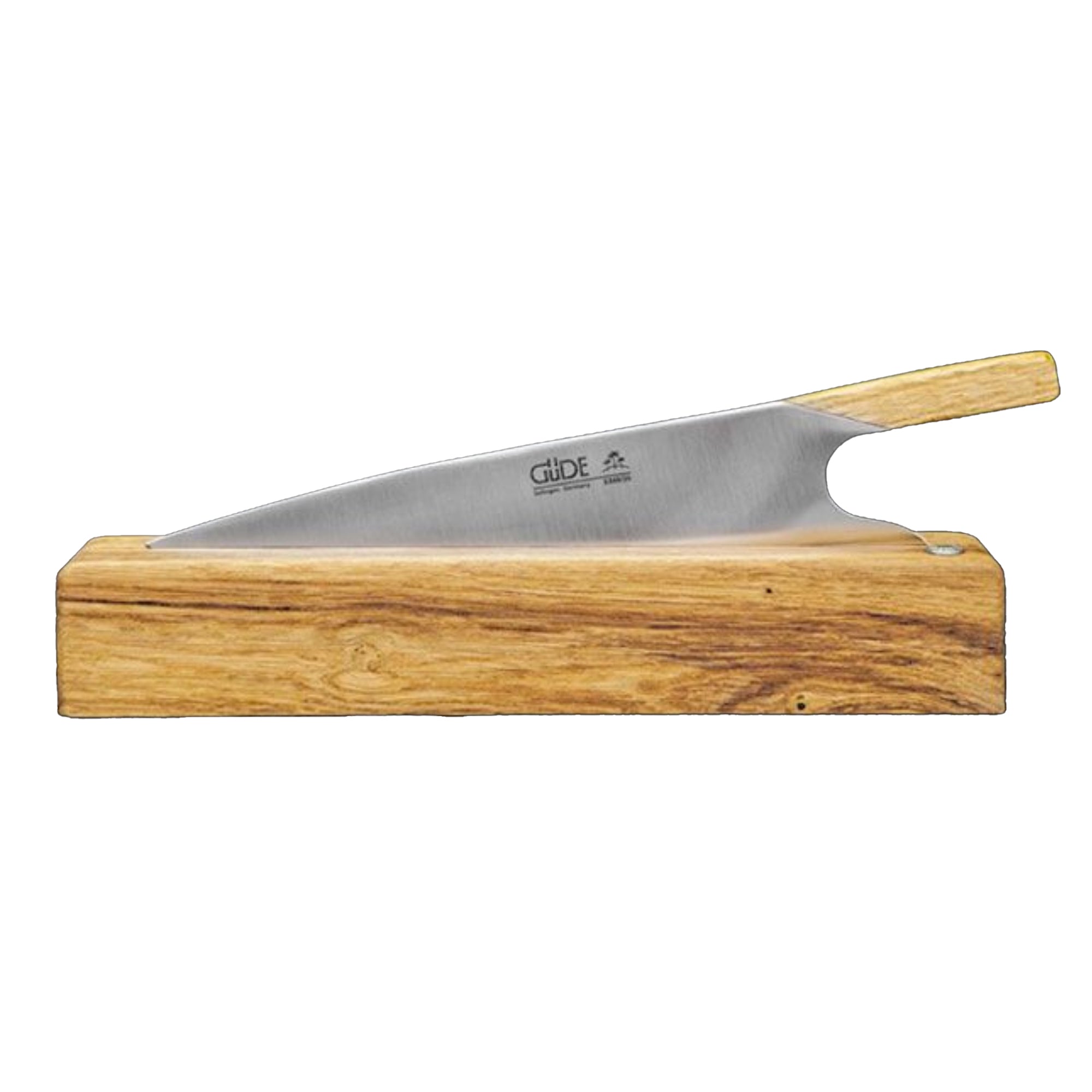 Güde oak wood stand for THE KNIFE, a single-knife holder made in Solingen, Germany