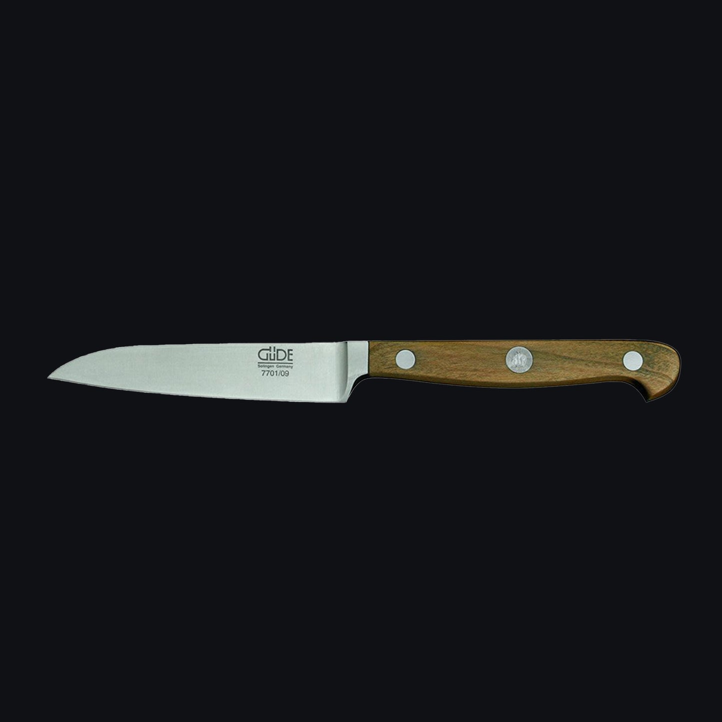 Gude Franz Güde Series High Carbon Double Bolster Paring Knife 3.5-in, Plumwood Handle