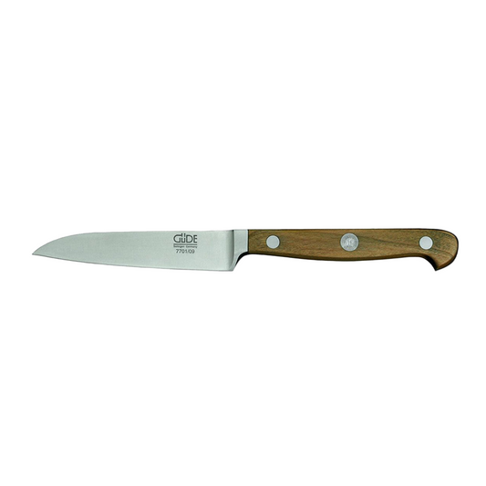 Gude Franz Güde Series High Carbon Double Bolster Paring Knife 3.5-in, Plumwood Handle