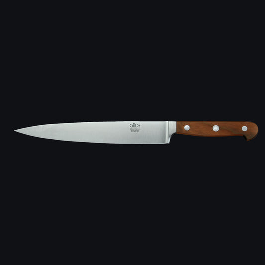 Gude Franz Güde Series High Carbon Double Bolster Ham Knife 8-in, Plumwood Handle