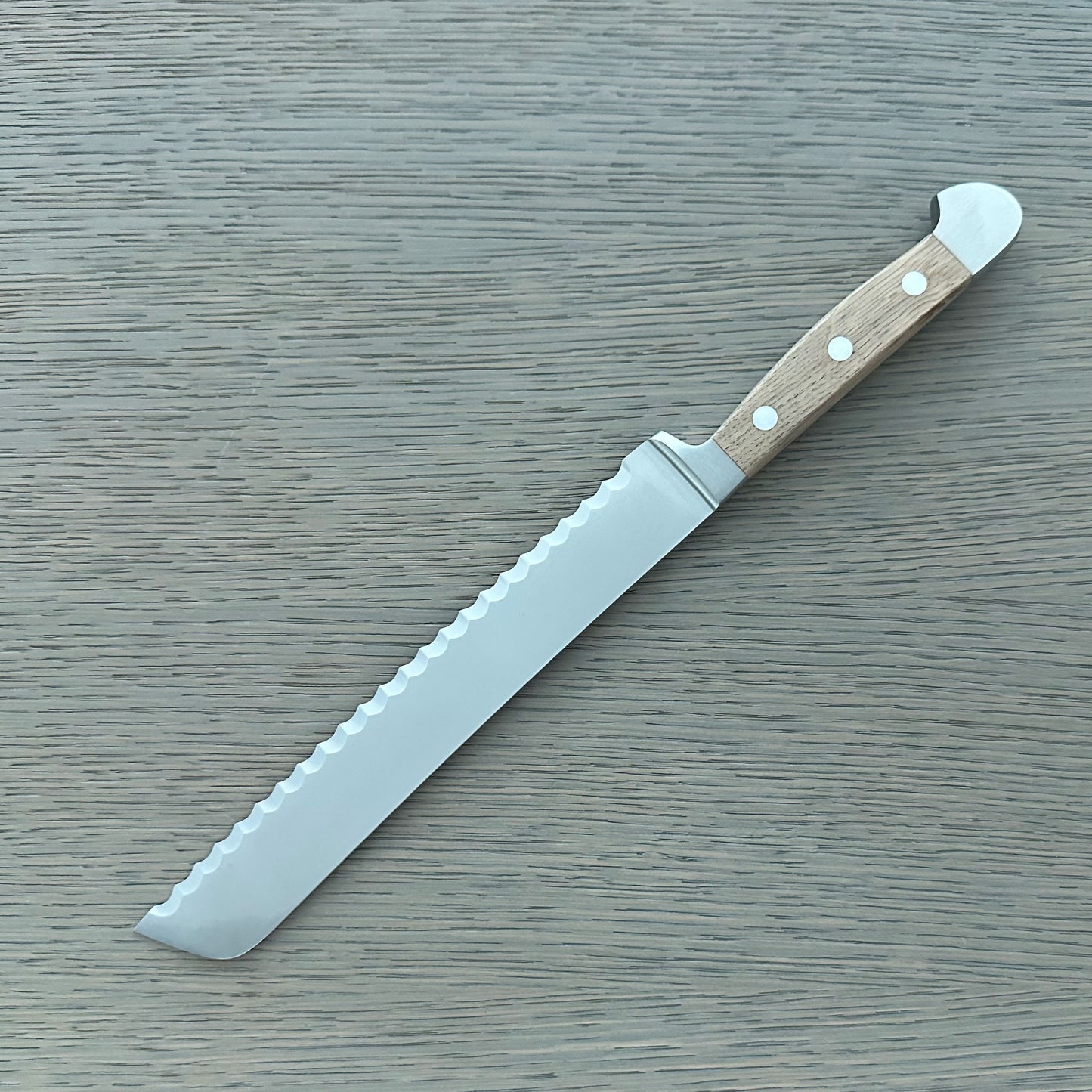 Güde Alpha Barrel Oak Bread Knife 8"