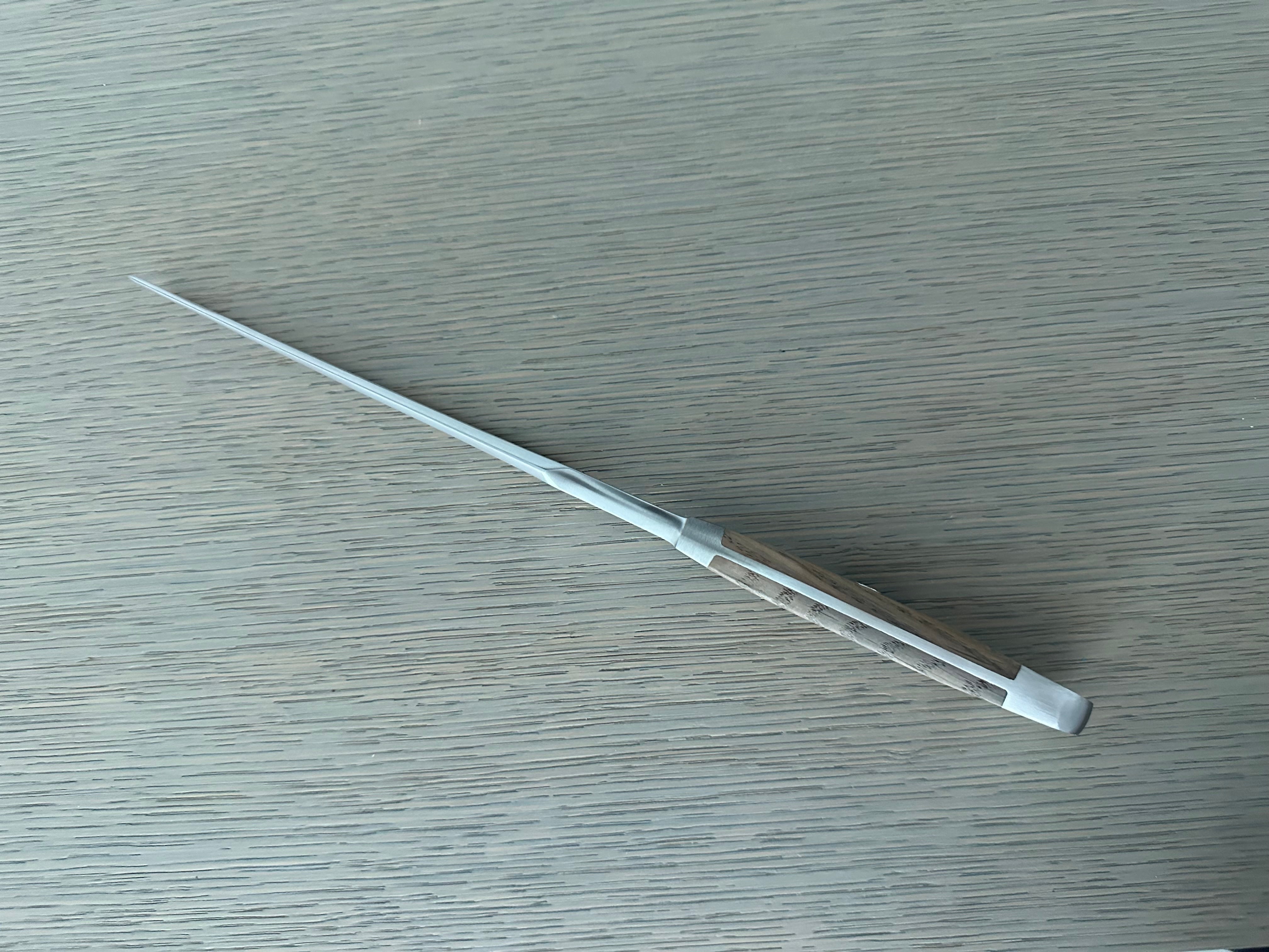 Gude Alpha Barrel Oak Straight Carving ForK, 7" – Gude Shop USA