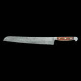 Güde Franz Güde Series 12.5-inch Damascus steel bread knife with desert ironwood handle
