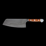 Gude Franz Güde Series Damascus Steel Chinese Chai Dao Chef's Knife 6.2-in, Desert Ironwood Handle - Gude Shop USA
