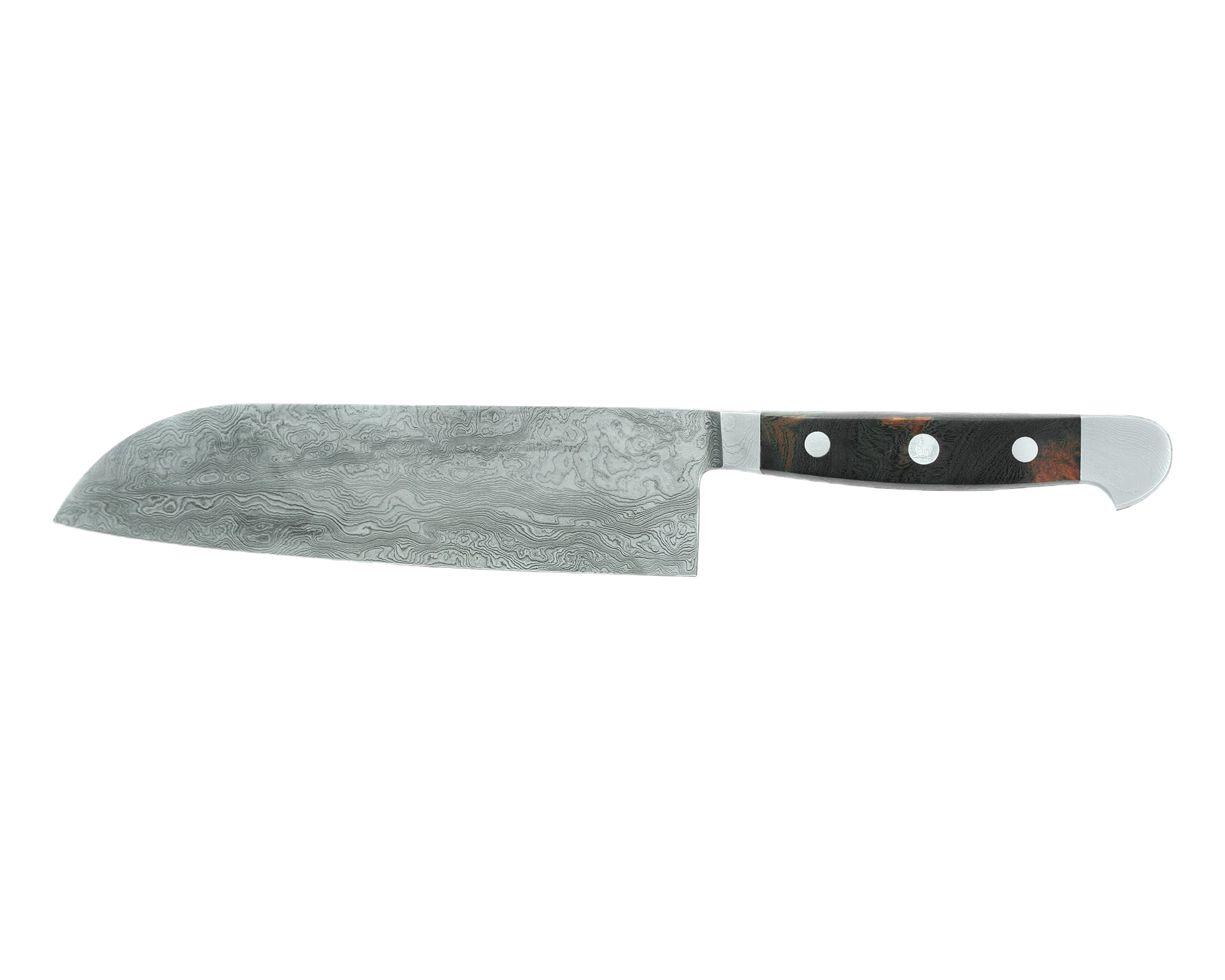 Gude Franz Güde Series Damascus Steel Santoku Knife 7-in, Desert Ironwood Handle - Gude Shop USA