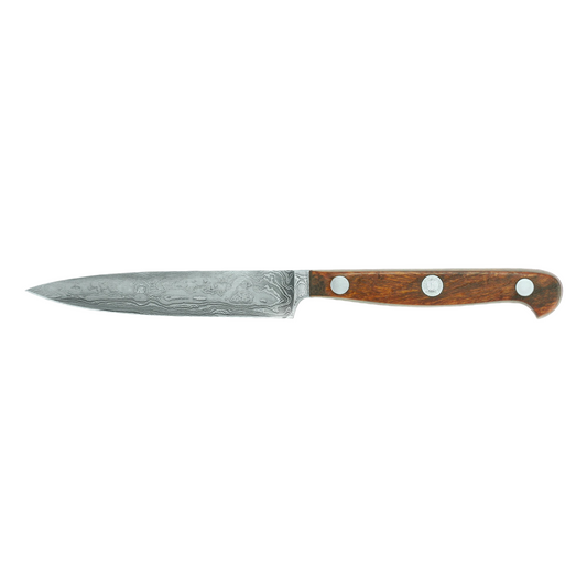 Gude Franz Güde Series Damascus Steel Boning Knife 4-in, Desert Ironwood Handle