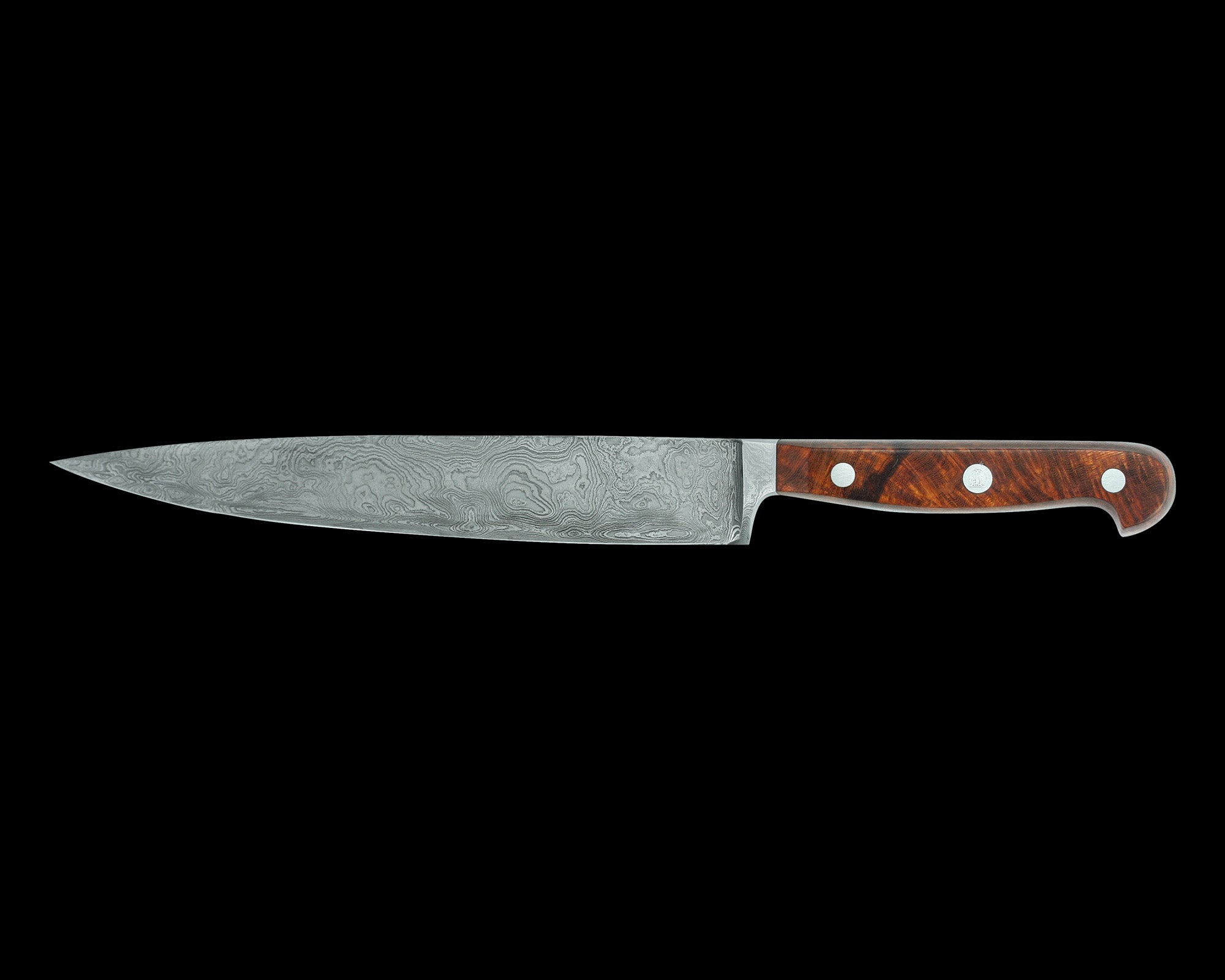 Güde Franz Güde Fillet Knife 8.2-inch, 300+ Damascus layers and desert ironwood grip