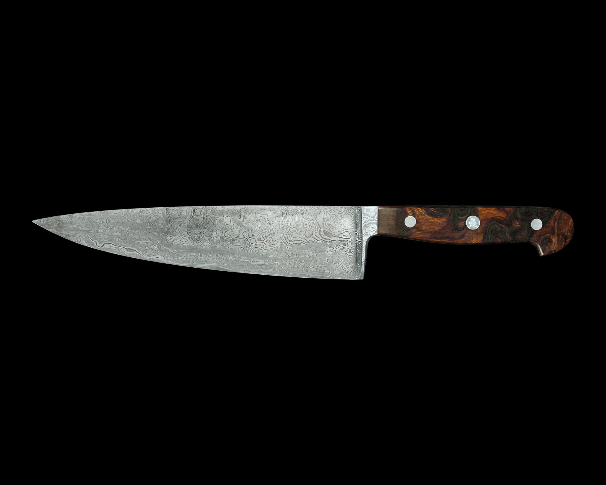 Gude Franz Güde Series Damascus Steel Chef's Knife 8.2-in, Desert Ironwood Handle - Gude Shop USA