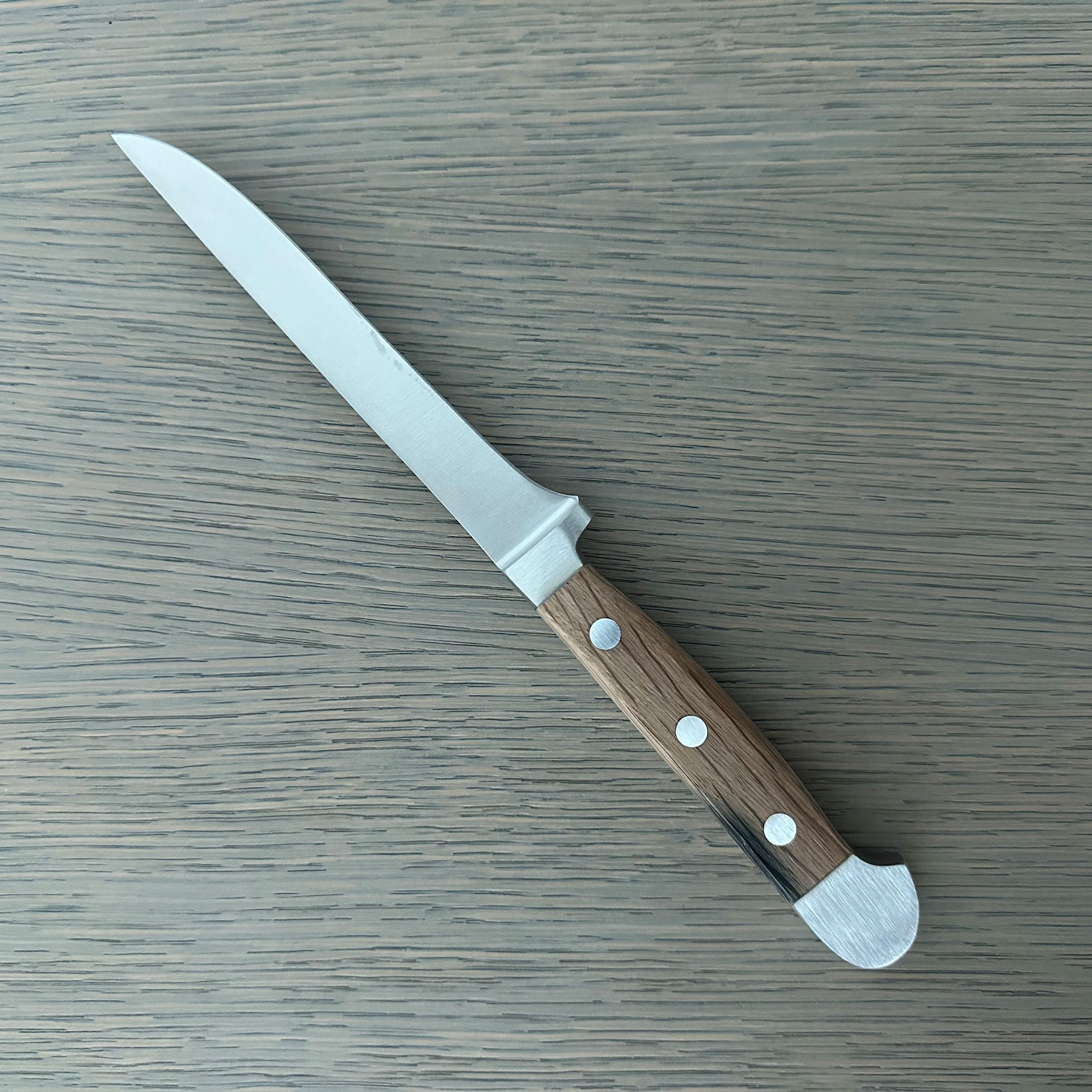 Gude Alpha Barrel Oak Flexible Boning Knife 5" – Gude Shop USA