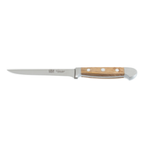 Gude Alpha Series Forged Boning Knife 5-in, Barrel Oak Handle