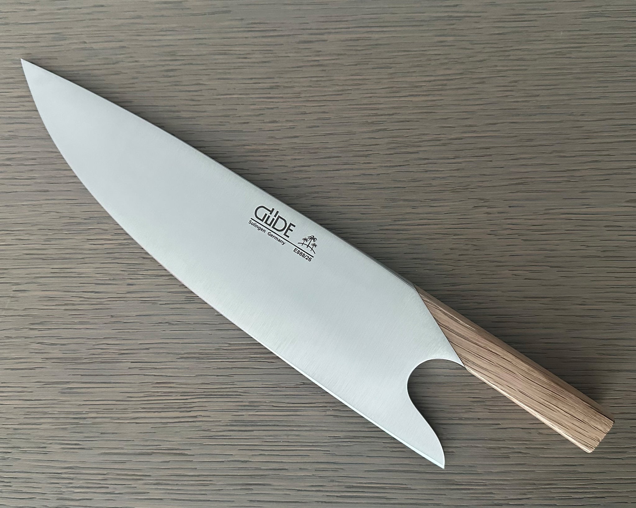 Gude THE KNIFE. Series Forged Multi-Use Chef's Knife 10", Oak Wood Handle – Gude Shop USA