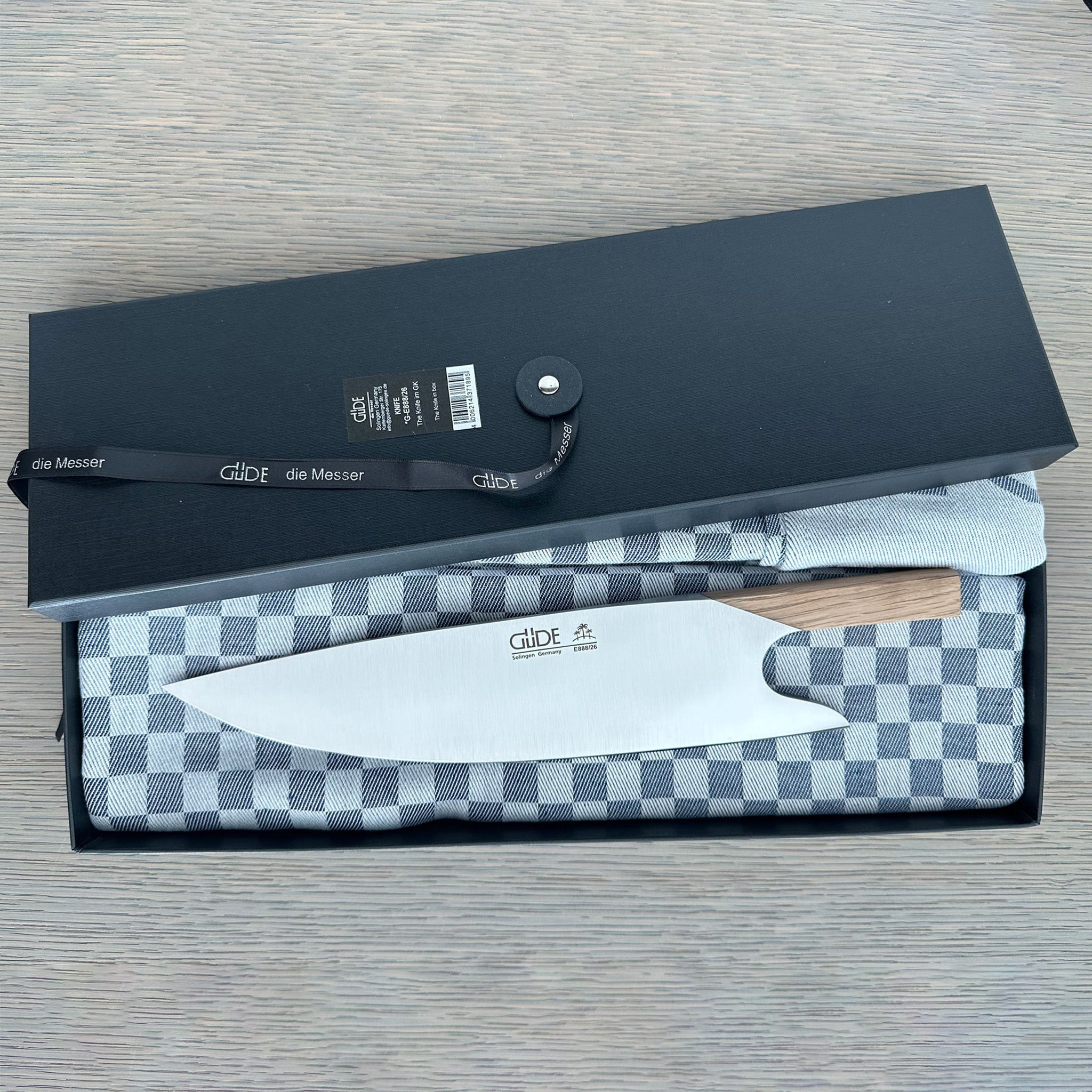 Gude THE KNIFE. Series Forged Multi-Use Chef's Knife 10", Oak Wood Handle – Gude Shop USA