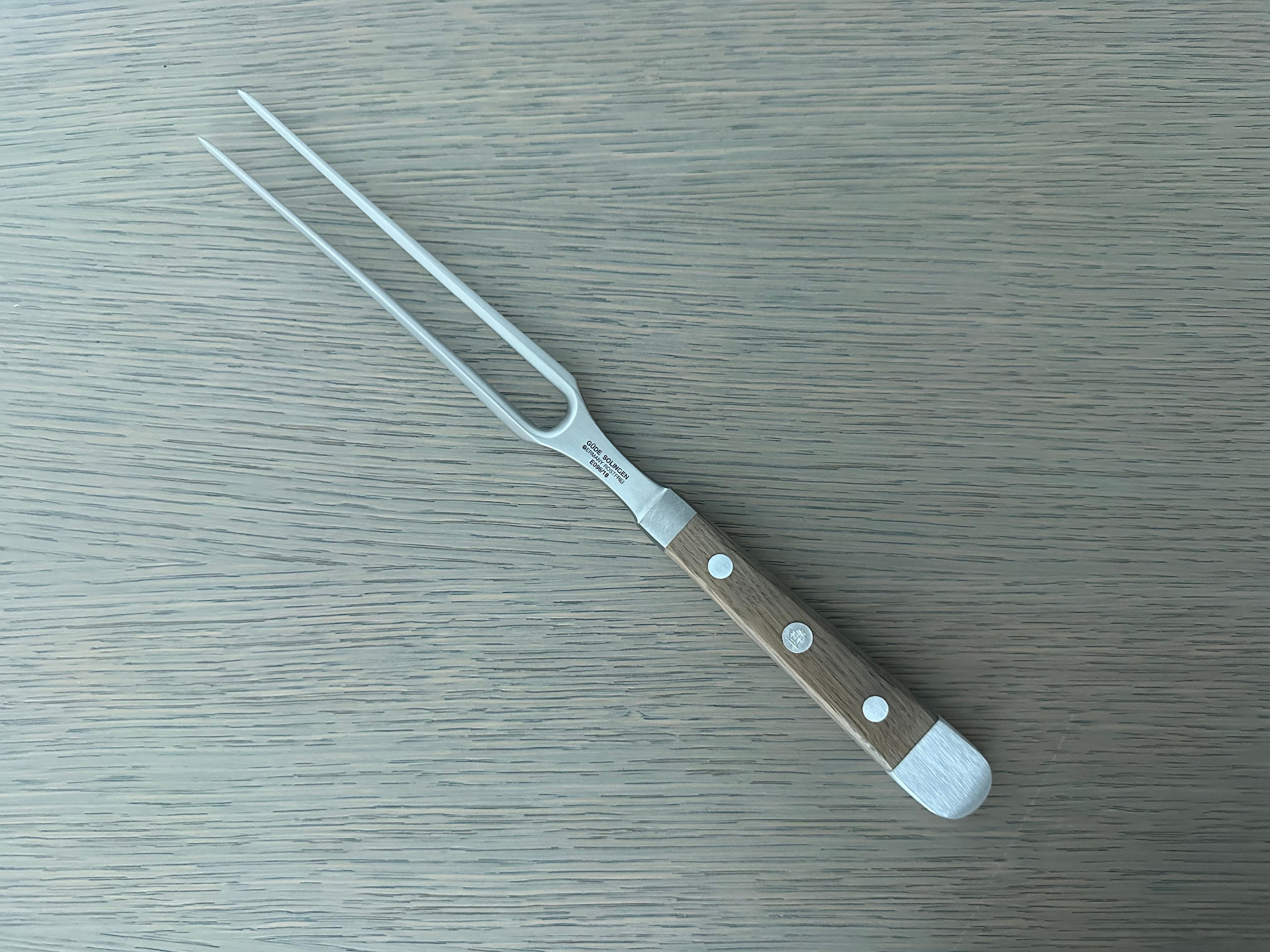 Gude Alpha Barrel Oak Straight Carving Fork