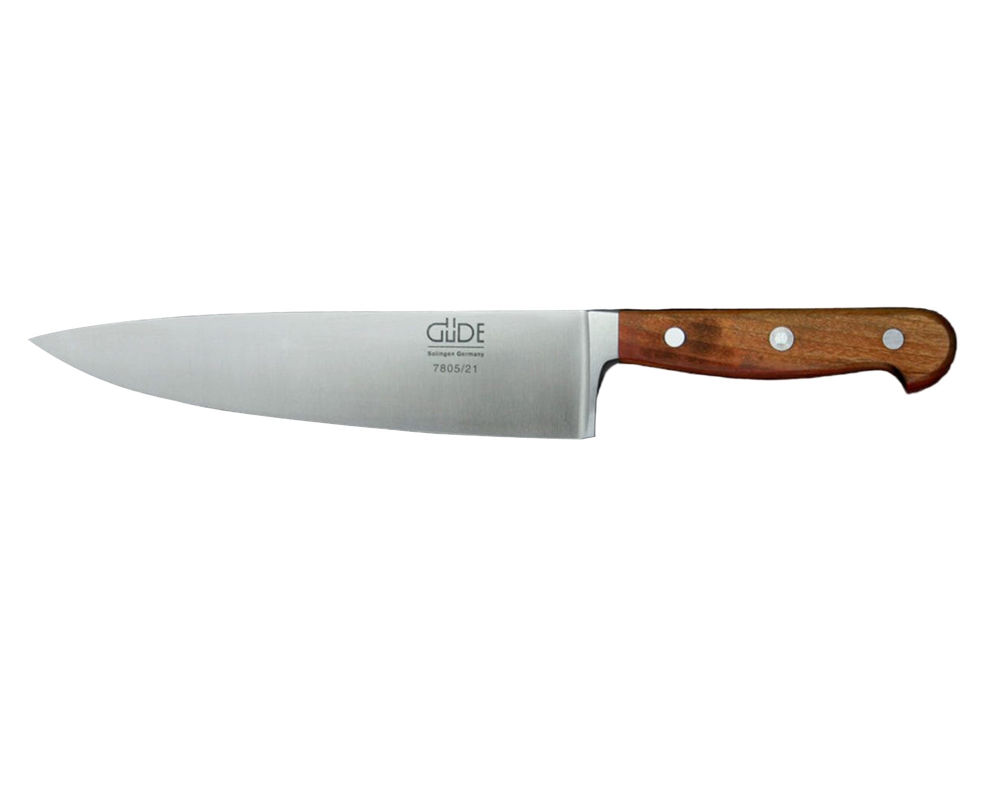 Gude Franz Güde Series High Carbon Double Bolster Chef's Knife 8-in, Plumwood Handle - Gude Shop USA