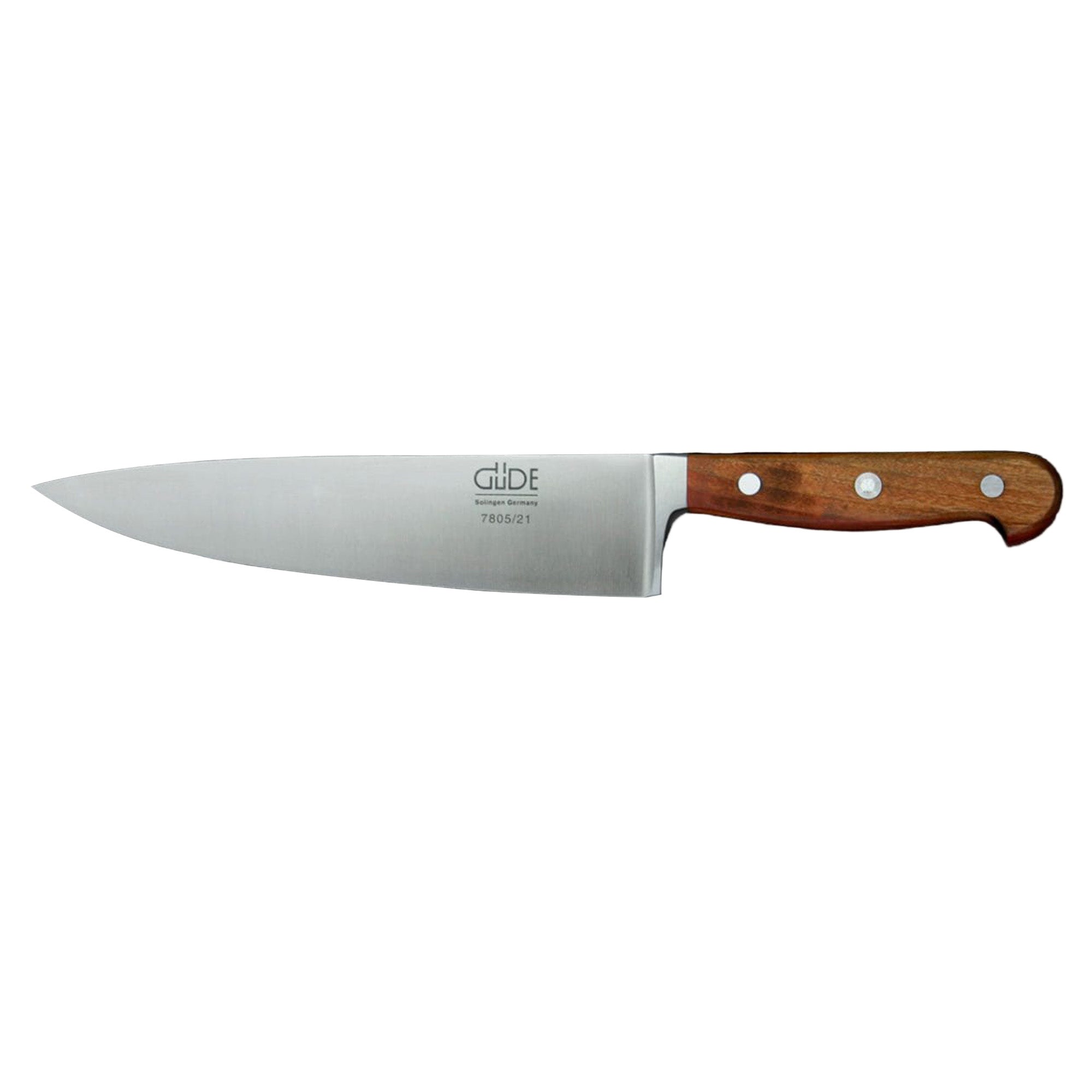 Gude Franz Güde Series High Carbon Double Bolster Chef's Knife 8-in, Plumwood Handle - Gude Shop USA