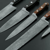 Güde Franz Güde Series 12.5-inch Damascus steel bread knife for clean, easy cuts with the Güde serrated edge