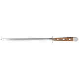 Gude Alpha Pear Series Forged Double Bolster Sharpening Steel 10-in, Luxury Pear Wood Handle - Gude Shop USA