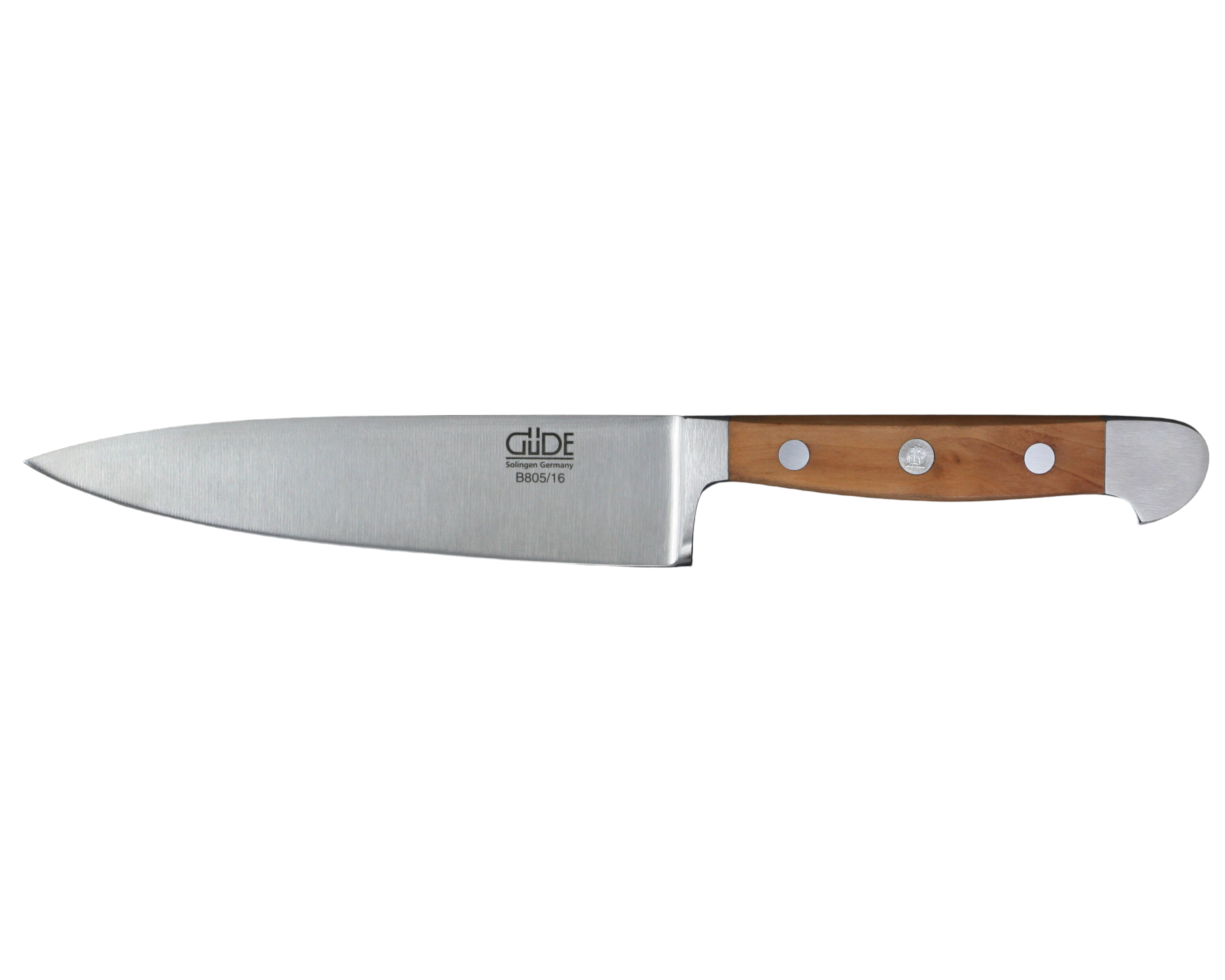 Gude Alpha Pear Series Forged Double Bolster Chef's Knife 6-in, Luxury Pear Wood Handle - Gude Shop USA