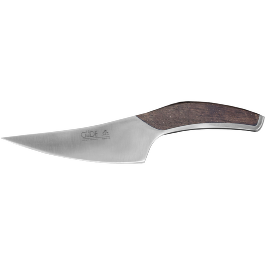 Gude SYNCHROS Series Forged Utility Knife 5-in, Smoked Oakwood Handle