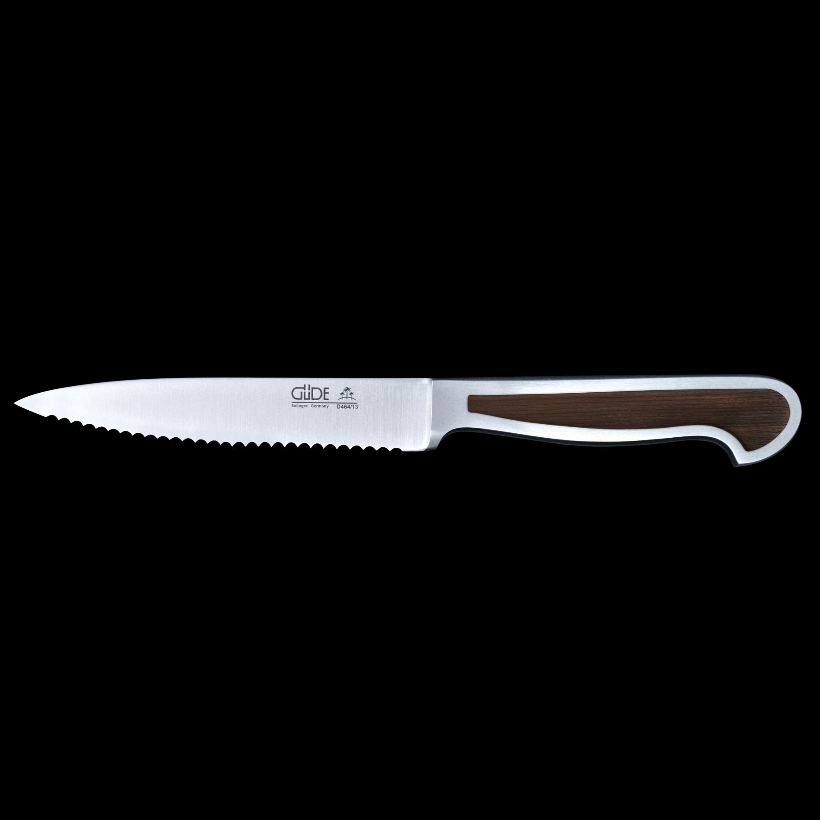 Gude Alpha Pear Tomato Knife with Pearwood Handle, 5-in