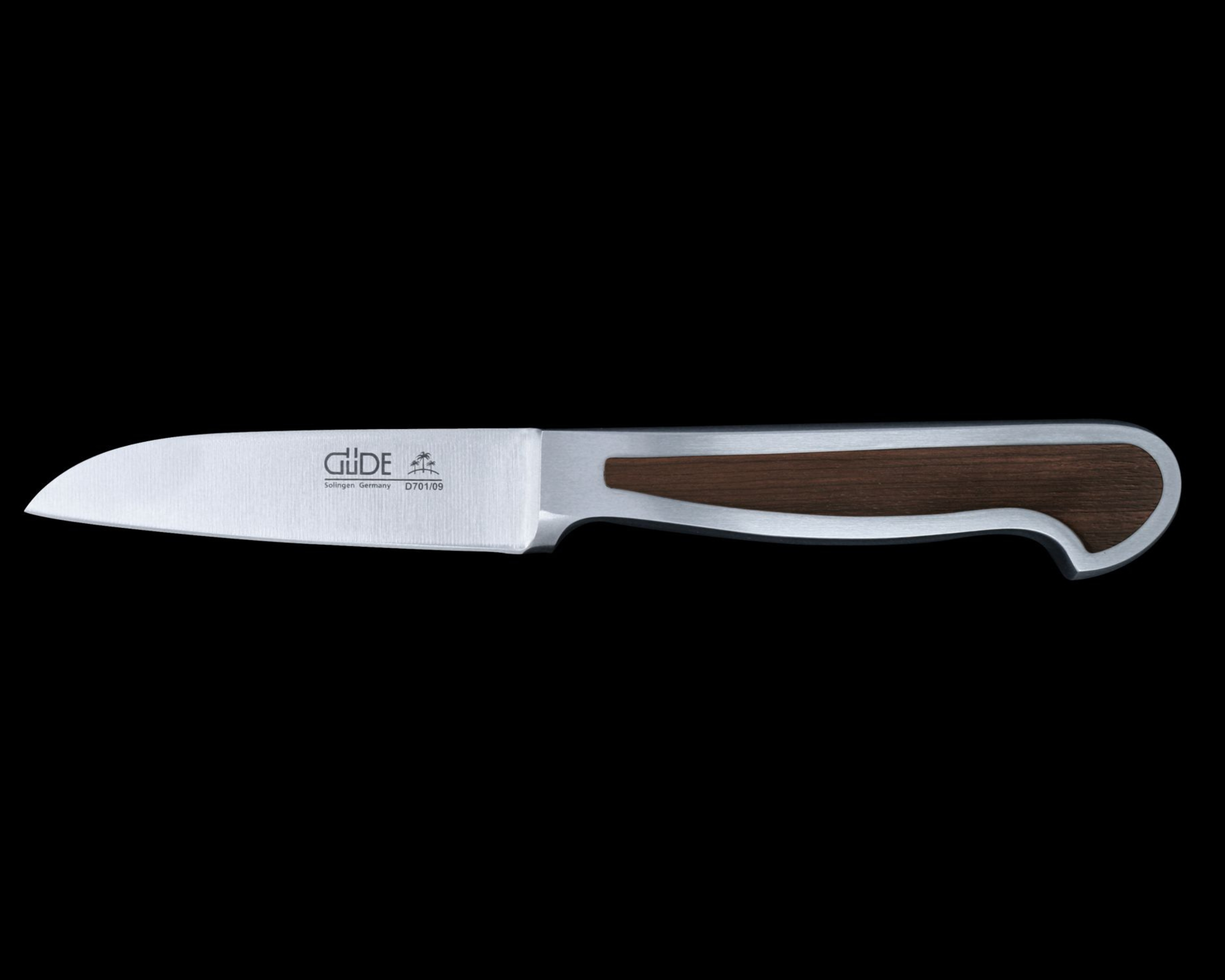 Güde Delta Series 3.5-inch paring knife with African Blackwood handle