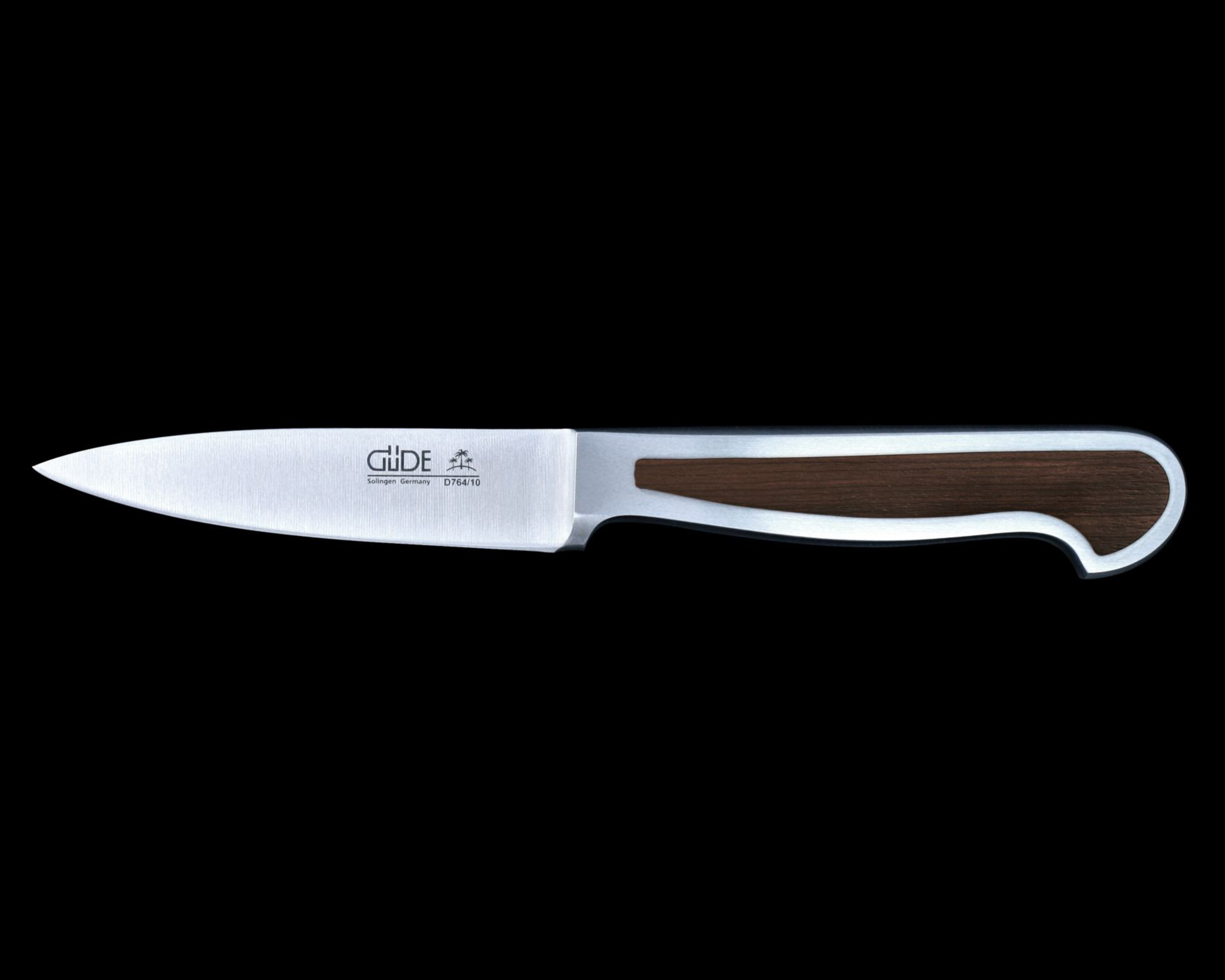 Güde Delta Series 4-inch Straight Paring Knife, forged from one bar of steel for a thicker blade