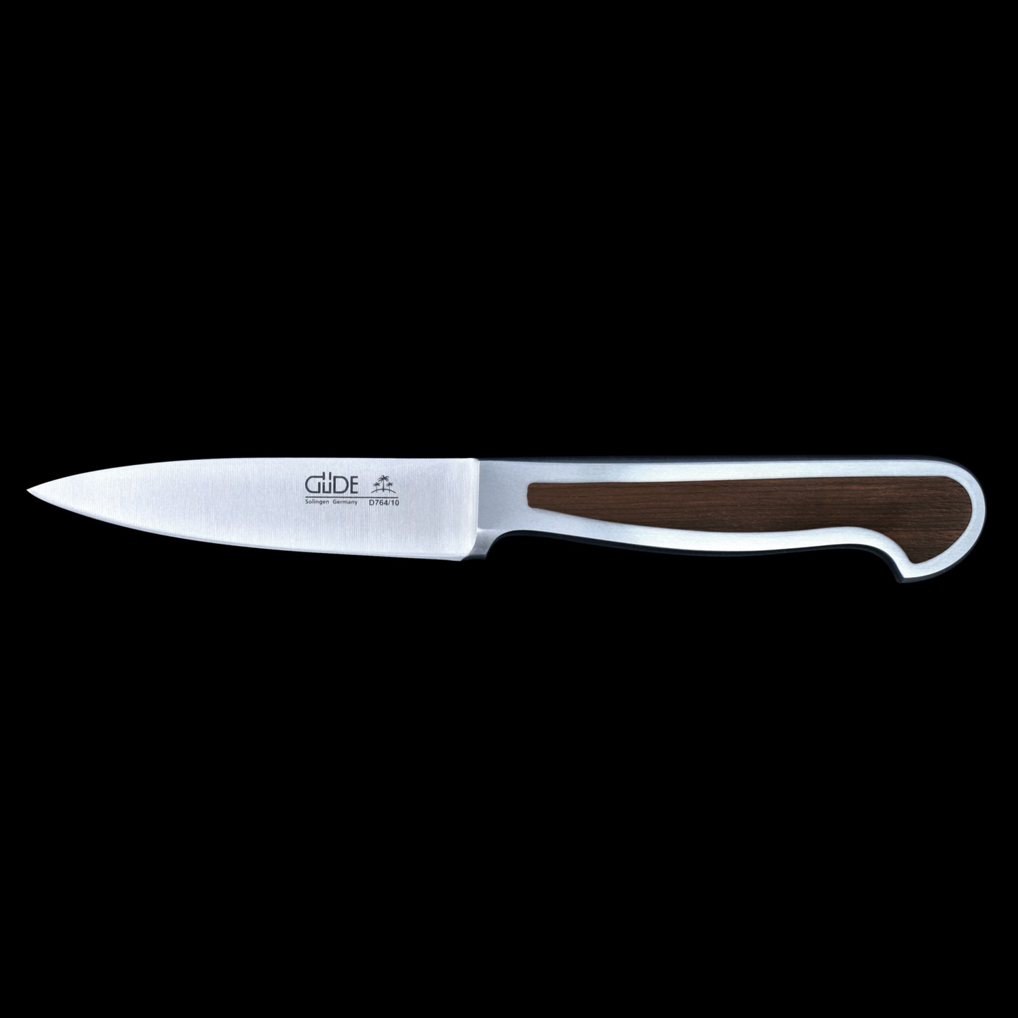 Gude Delta Series Forged Double Bolster Paring Knife 4", African Black Wood Handle - GuedeUSA